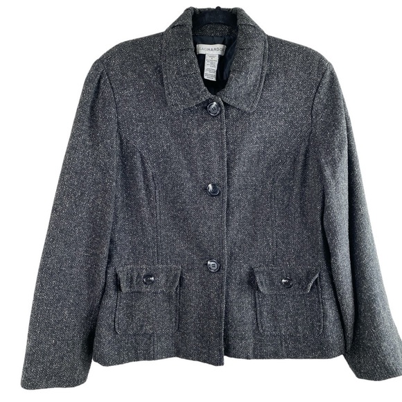 Sag Harbor Vintage Women’s Herringbone Tweed Acrylic Cotton Classic Fit Sz 16 - Picture 1 of 11
